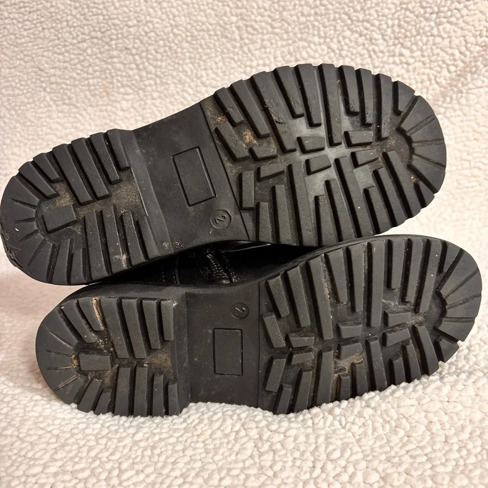 DV by Dolce Vita Black Motorcycle Boots with Buckle Straps - Picture 7 of 14